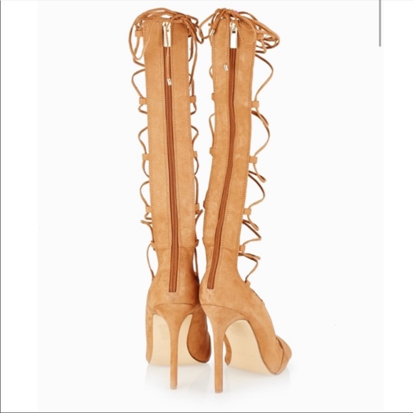 Tall Gladiator Lace Up Stiletto High Heel Sandals - Picture 3 of 3